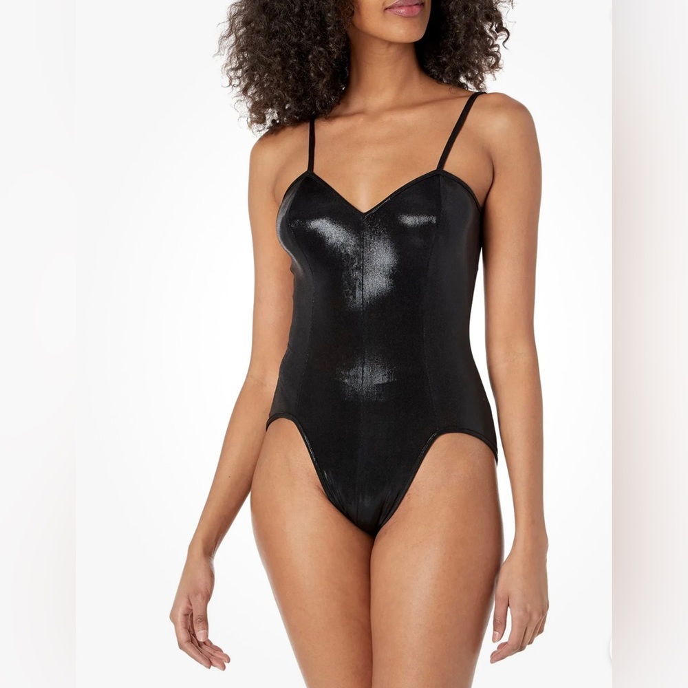 Norma Kamali Wonderwoman Mio Black One Piece Women’s Swimsuit Size S